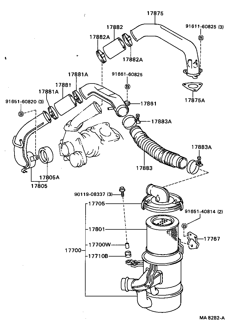 17700-64150 CLEANER ASSY, AIR product image
