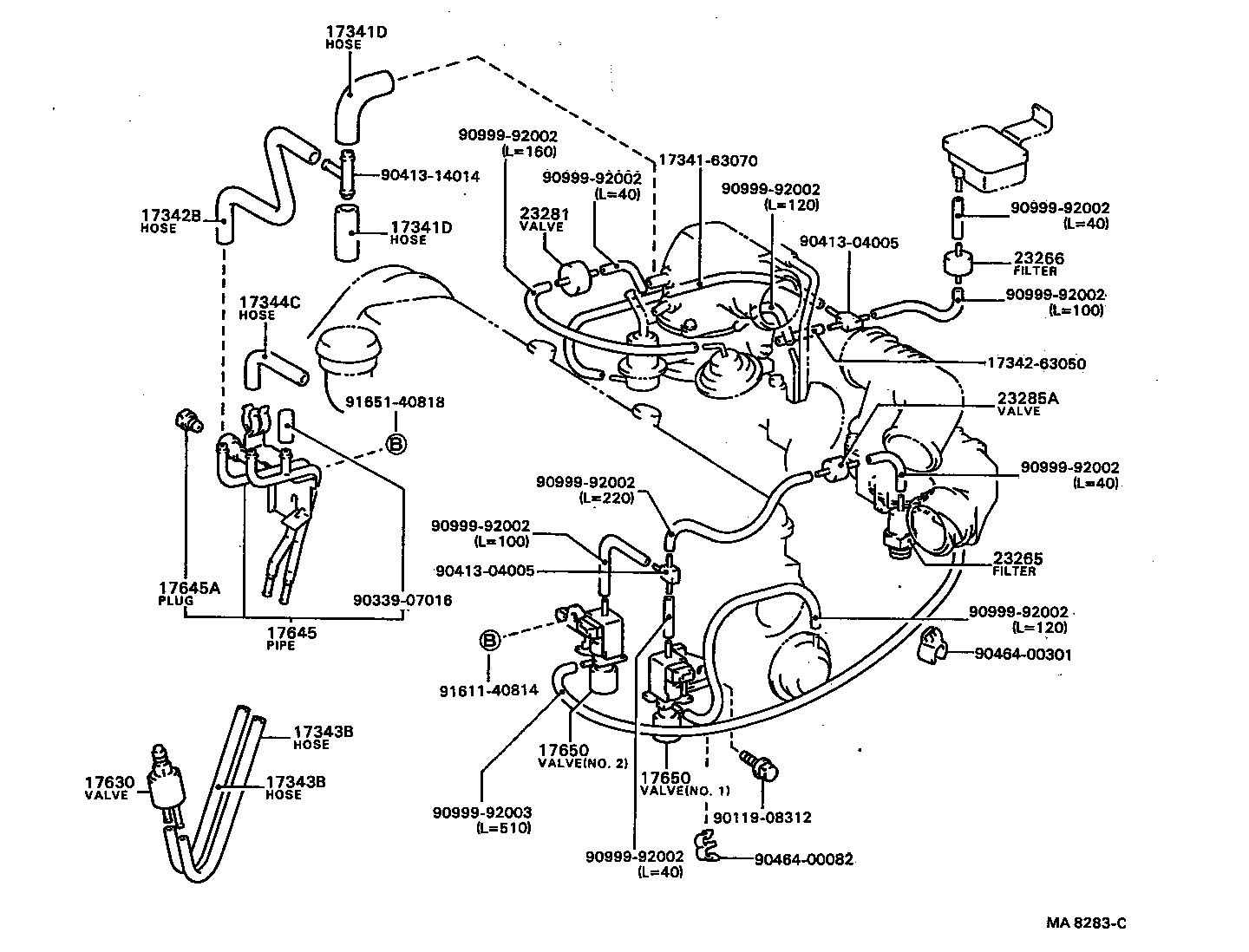 17630-16020 VALVE ASSY, AIR CONTROL product image