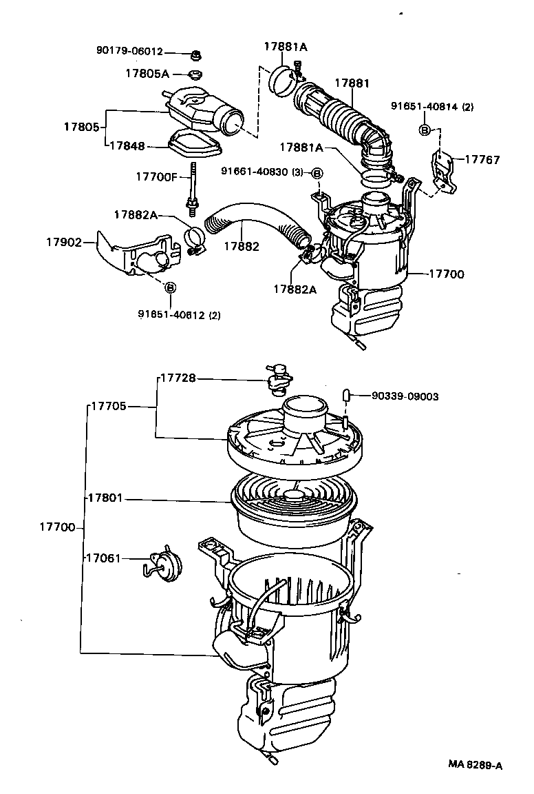17705-64020 CAP SUB-ASSY, AIR CLEANER product image