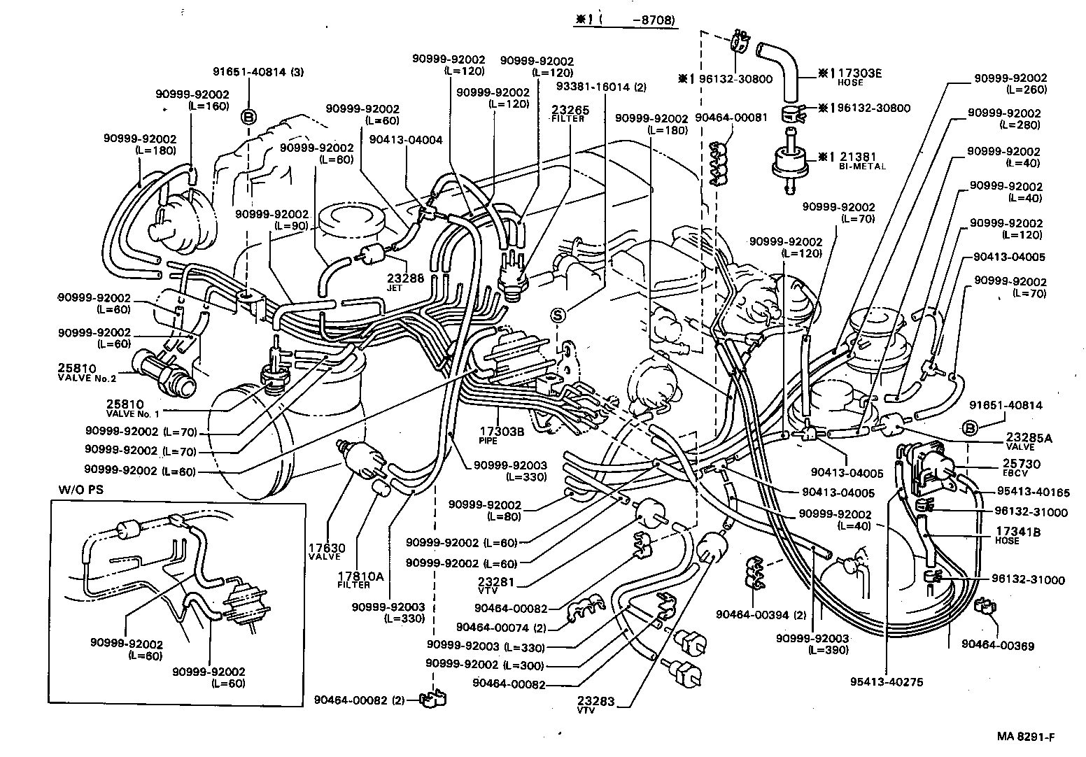 88690-87021 VALVE ASSY, VACUUM SWITCHING product image
