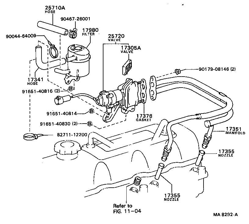 17305-28010 VALVE SUB-ASSY, REED product image