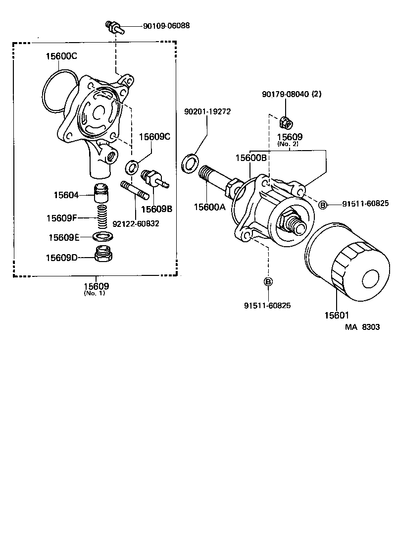 15608-16030 BRACKET SUB-ASSY, OIL FILTER product image