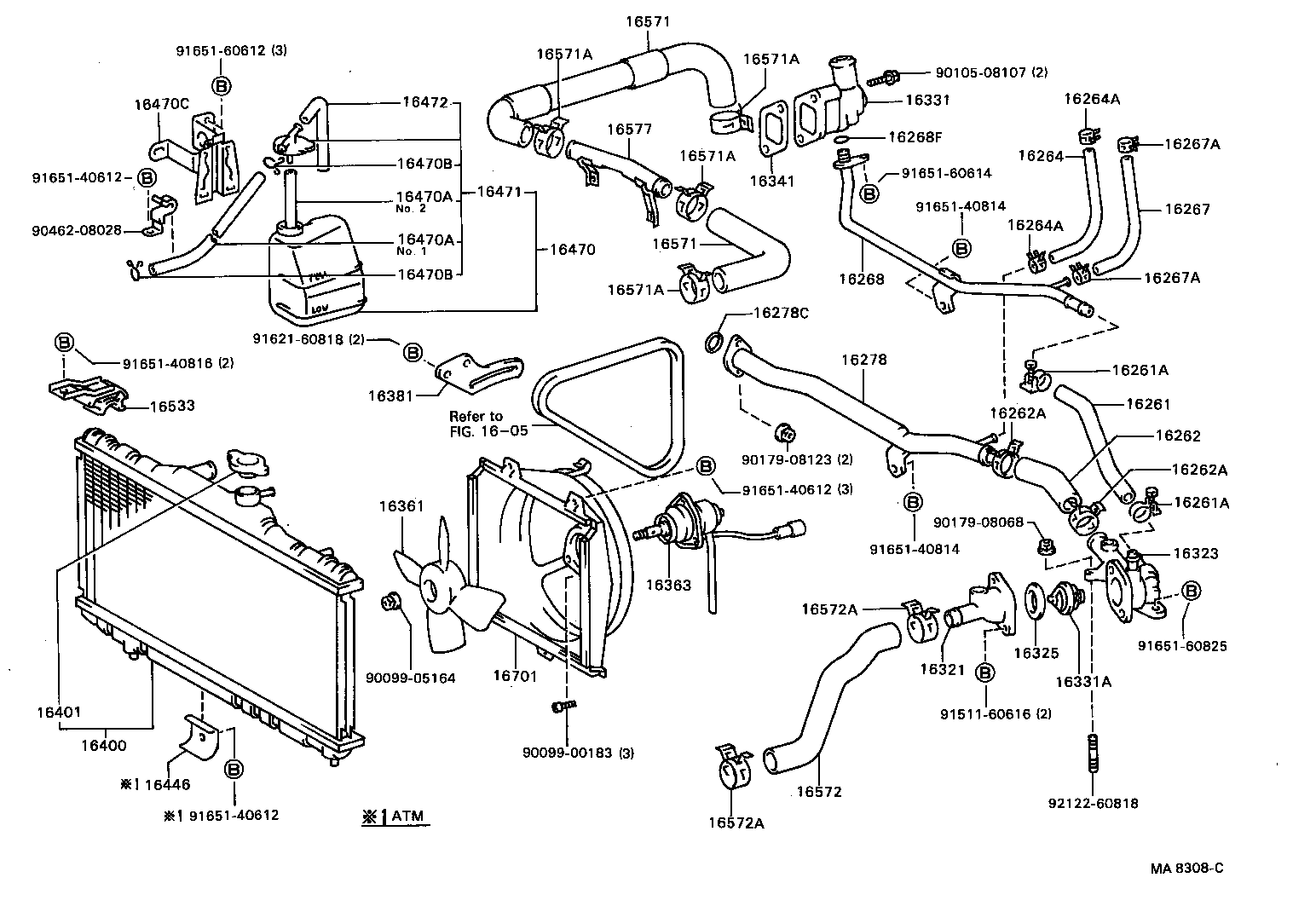 16400-64170 RADIATOR ASSY product image