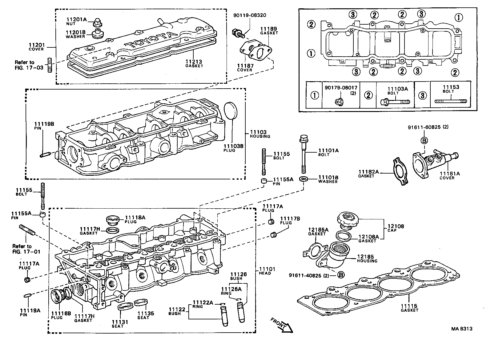 11115-74030 GASKET, CYLINDER HEAD product image
