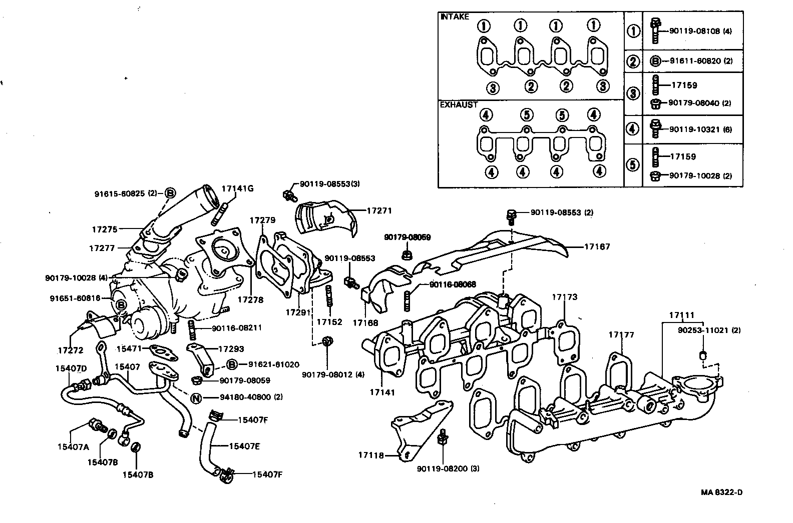 17101-64050 MANIFOLD, INTAKE product image