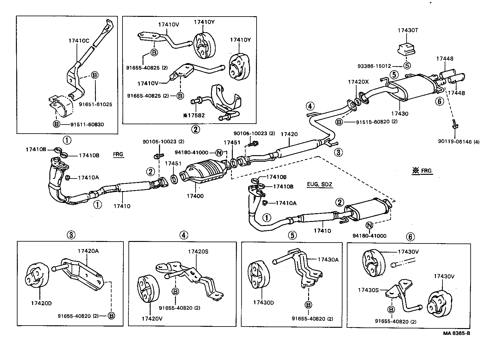 17430-16300 PIPE ASSY, EXHAUST, TAIL product image