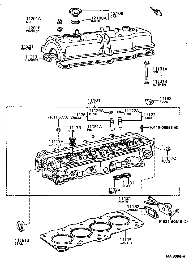 11202-88360 COVER SUB-ASSY, CYLINDER HEAD product image