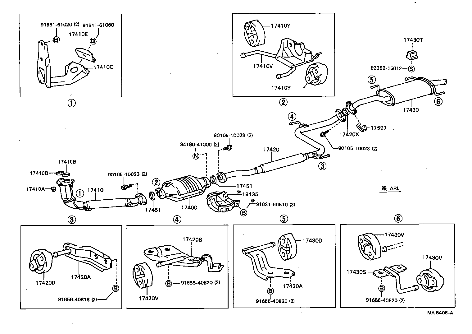 17430-63030 PIPE ASSY, EXHAUST, TAIL product image