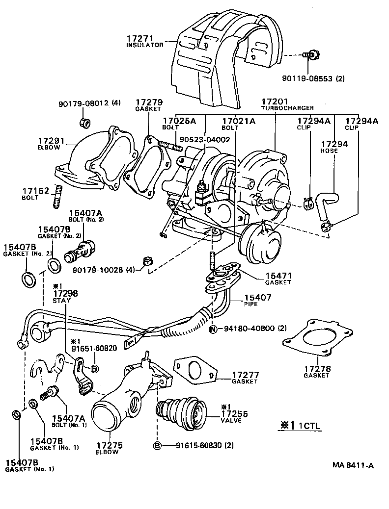 17118-64020 STAY, MANIFOLD product image