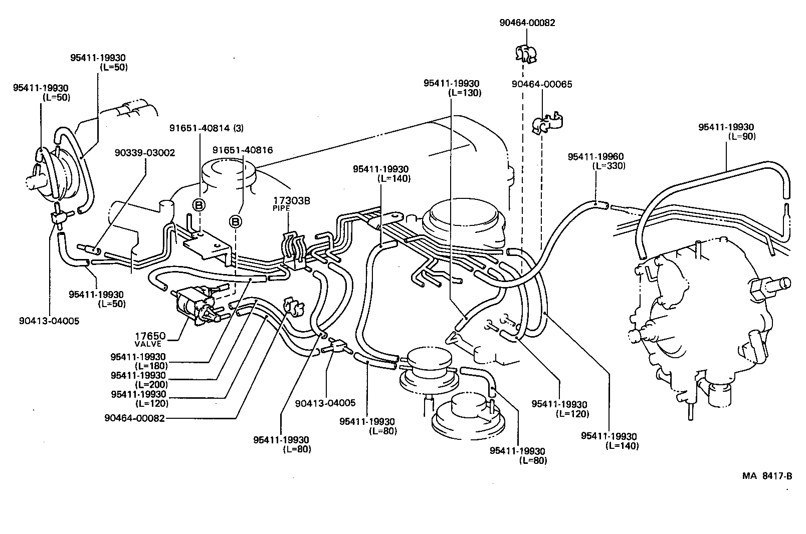 89570-36060 VALVE ASSY, VACUUM SWITCHING product image