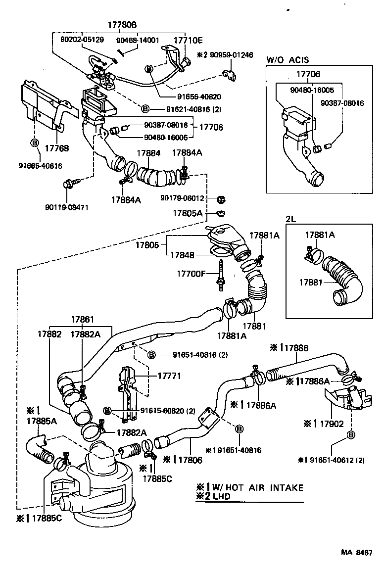 17701-54200 CASE SUB-ASSY, AIR CLEANER product image