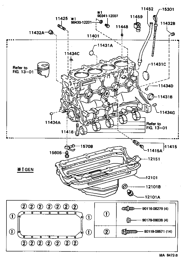 12101-54222 PAN SUB-ASSY, OIL product image