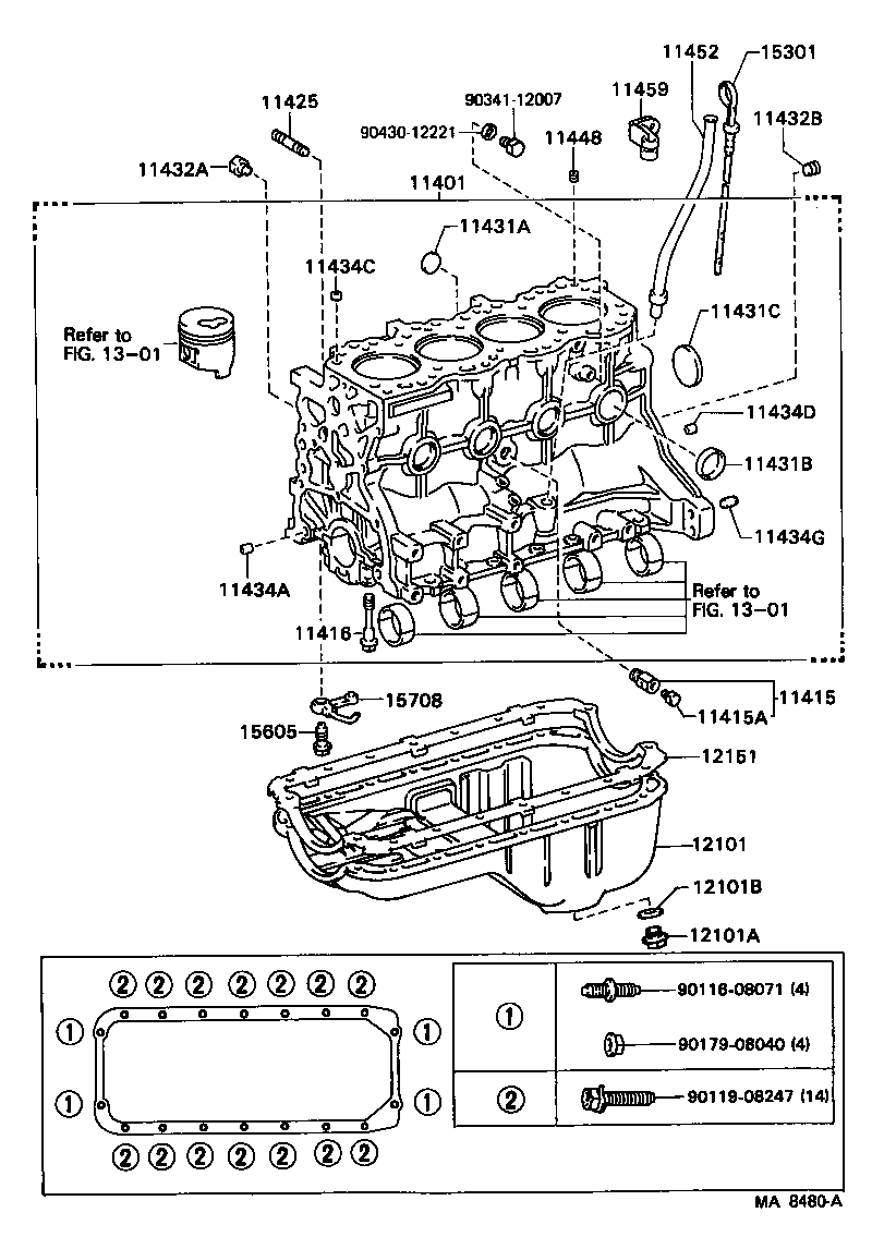 12101-54053 PAN SUB-ASSY, OIL product image