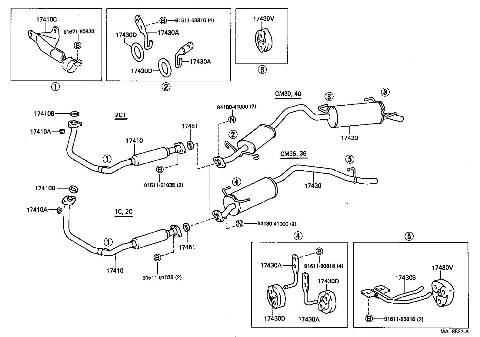 17430-64320 PIPE ASSY, EXHAUST, TAIL product image