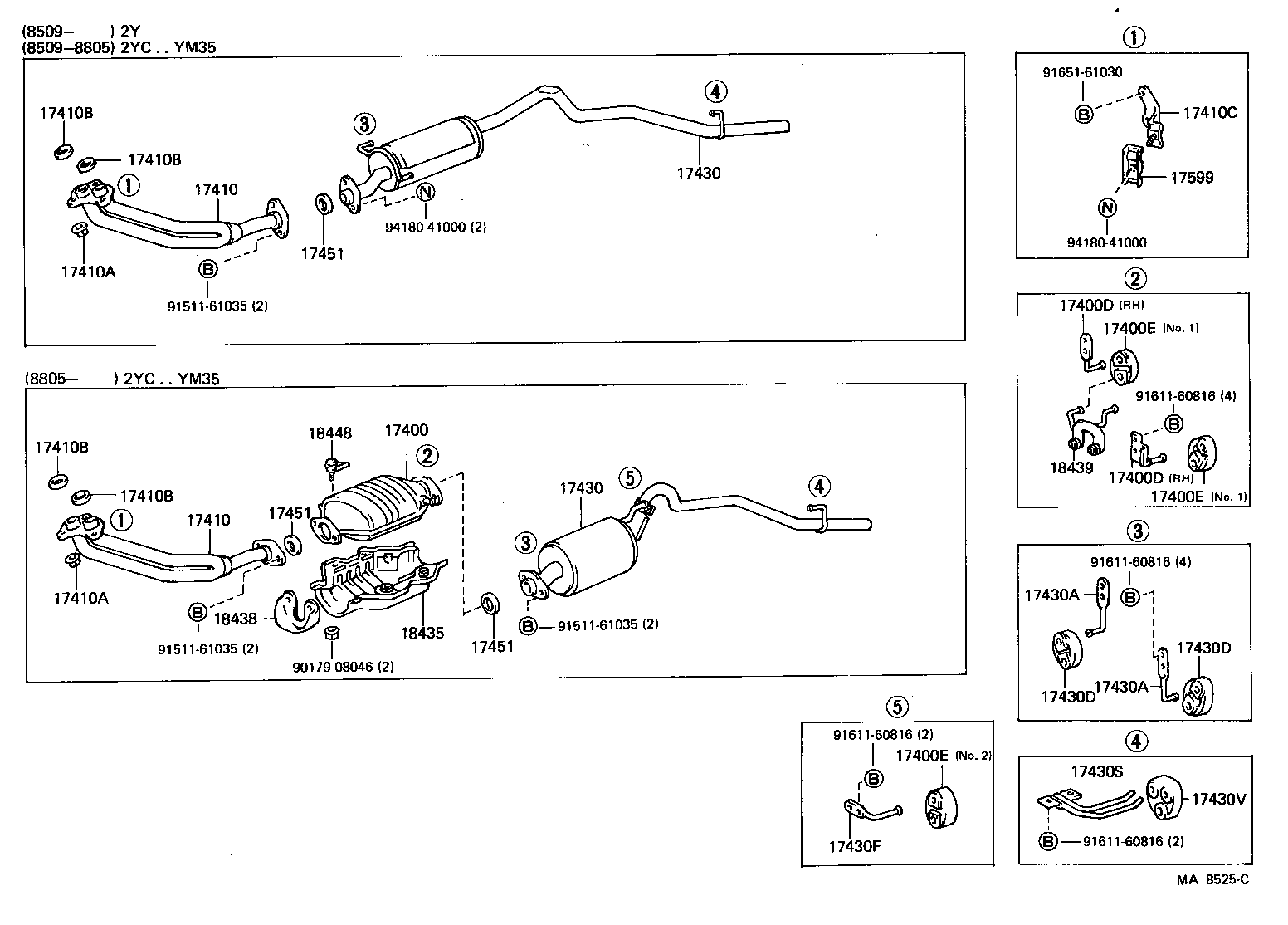 17430-13390 PIPE ASSY, EXHAUST, TAIL product image
