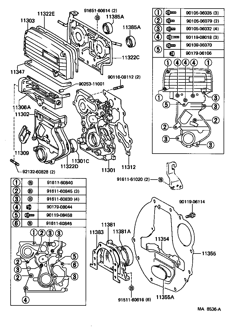 11311-54040 CASE SUB-ASSY, TIMING GEAR product image