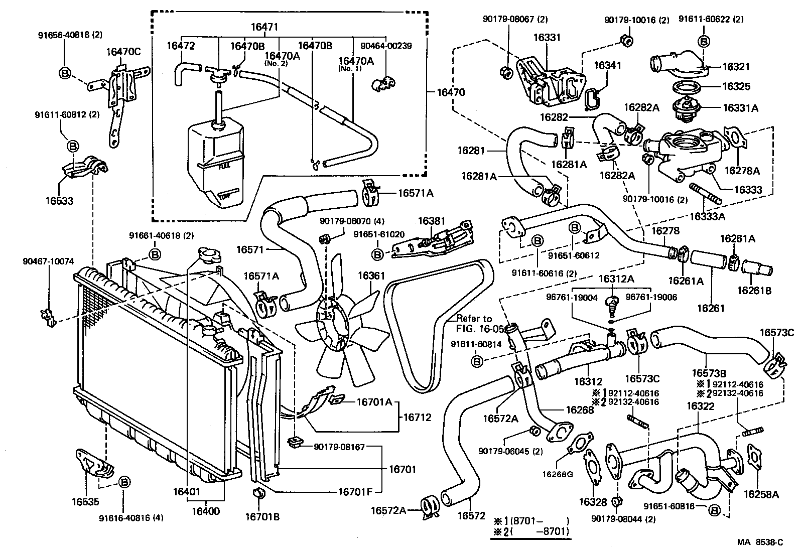 16381-70030 BAR, FAN BELT ADJUSTING product image