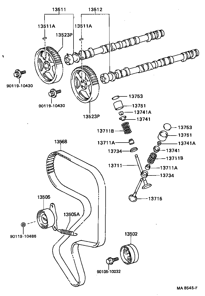13715-62011 VALVE, EXHAUST product image