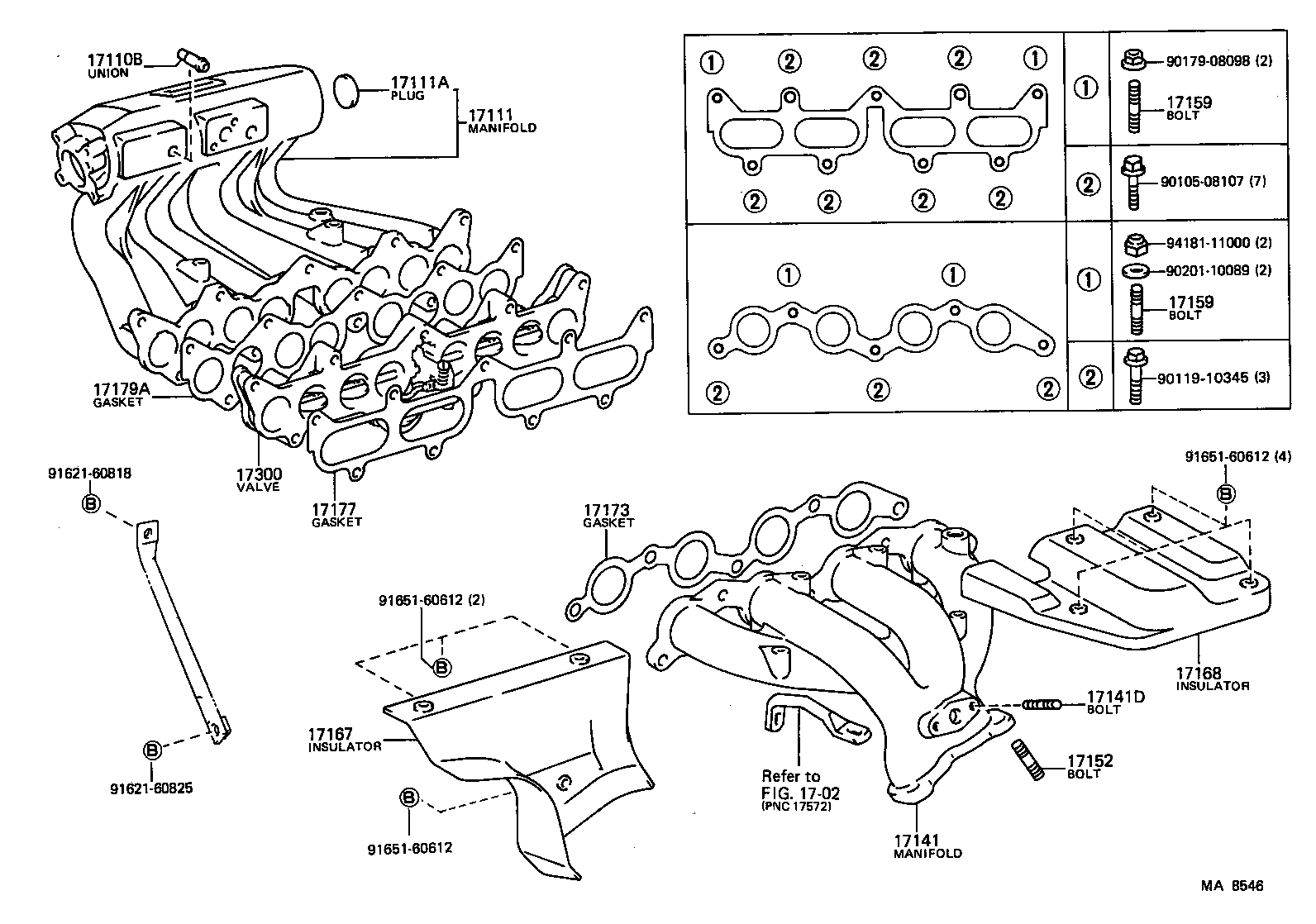 17118-16010 STAY, MANIFOLD product image