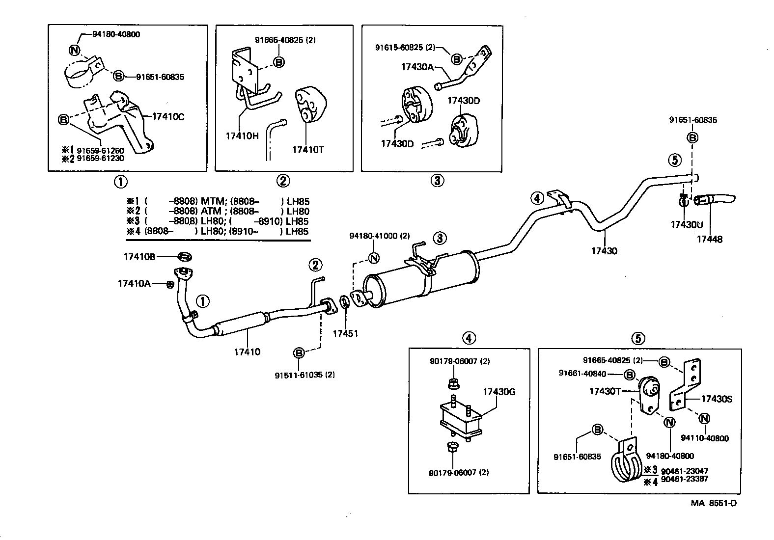 17430-5B021 PIPE ASSY, EXHAUST, TAIL product image