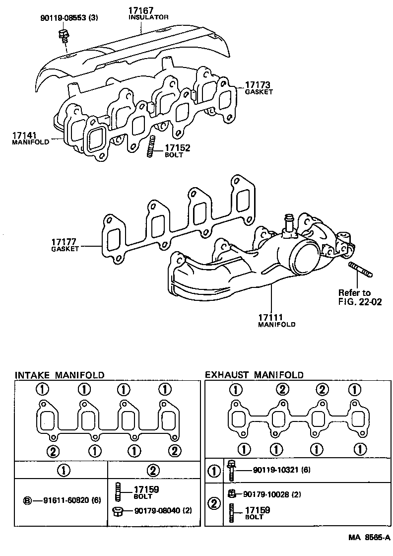 17101-64080 MANIFOLD, INTAKE product image