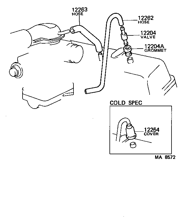 12236-13010 COVER, VENTILATION VALVE product image