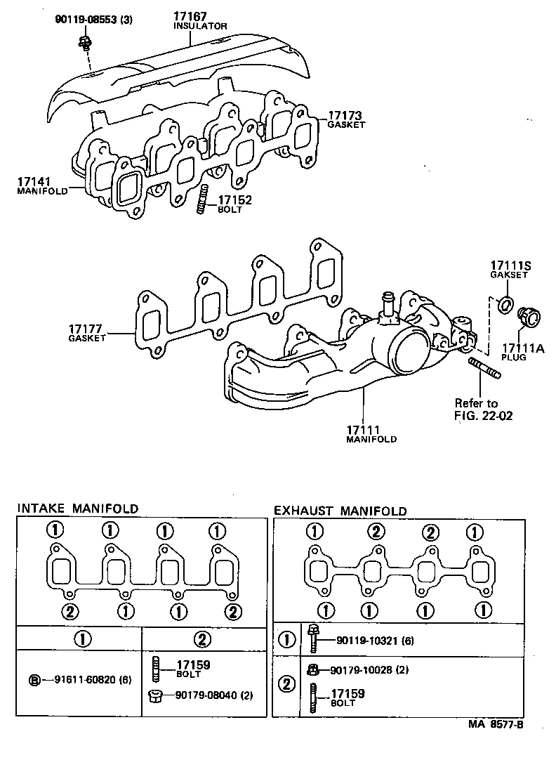17101-64081 MANIFOLD, INTAKE product image