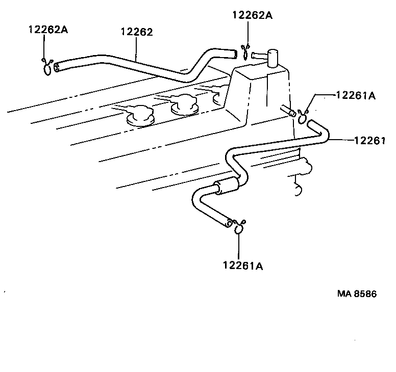 12262-73030 HOSE, VENTILATION, NO.2 product image