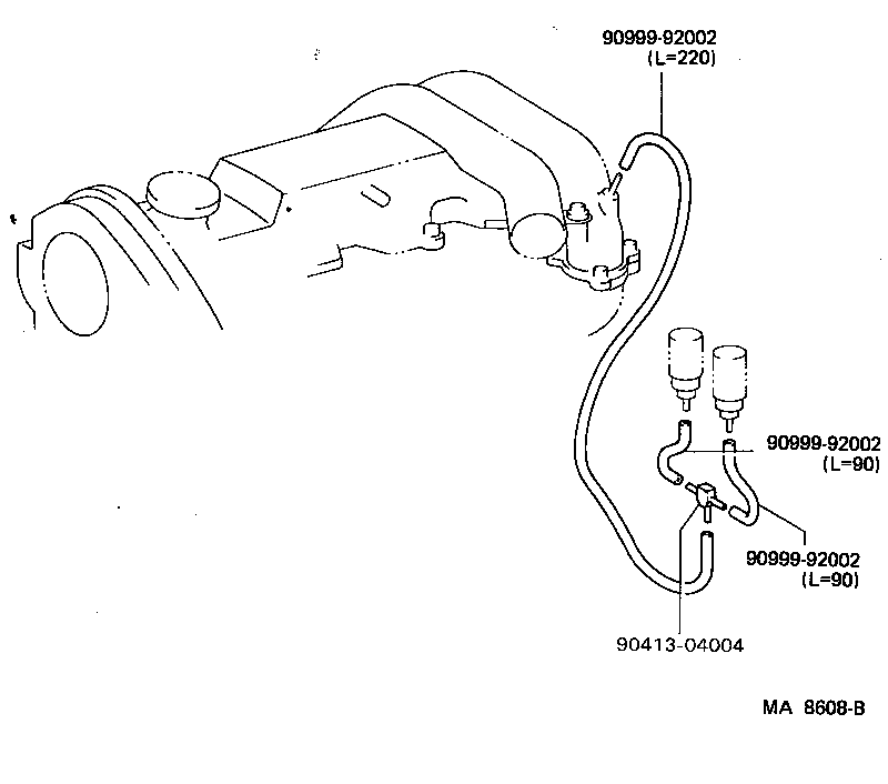 17303-13120 PIPE SUB-ASSY, AIR, NO.1 product image