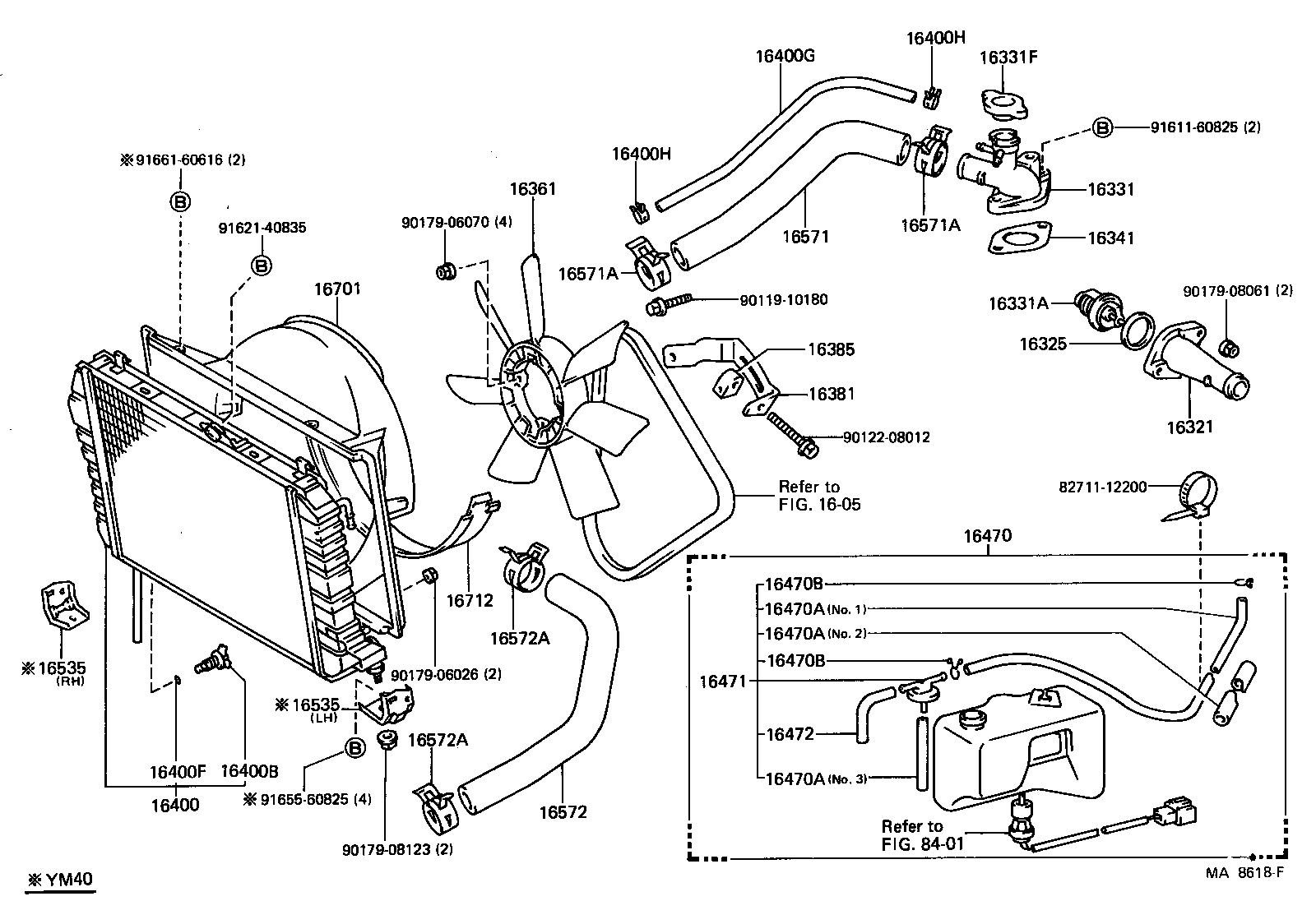 16027-64041 PIPE SUB-ASSY, TURBO WATER, NO.1 product image