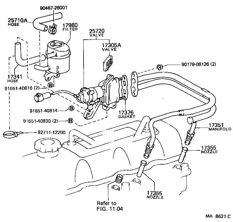 17350-71033 VALVE ASSY, REED product image