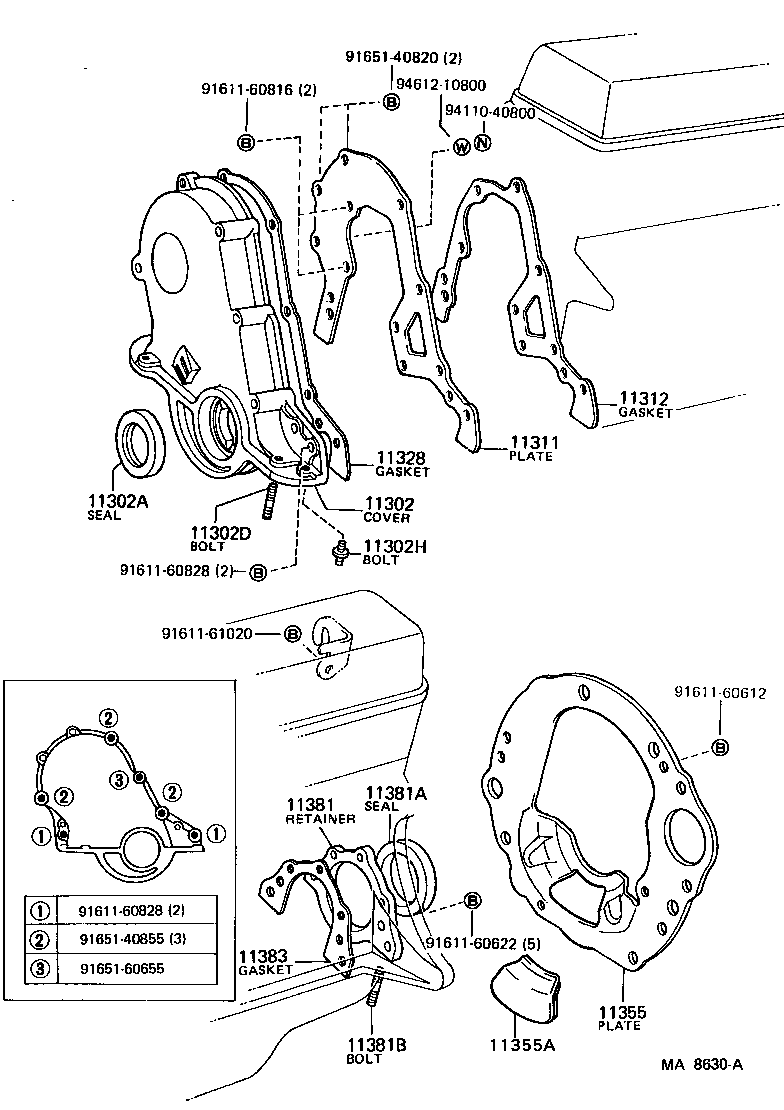 11312-13030 GASKET, FRONT END PLATE product image