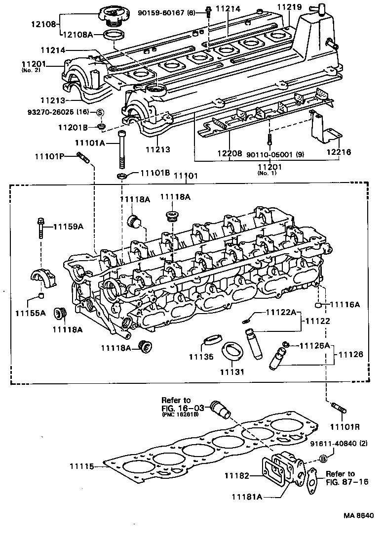 11201-88340 COVER SUB-ASSY, CYLINDER HEAD product image