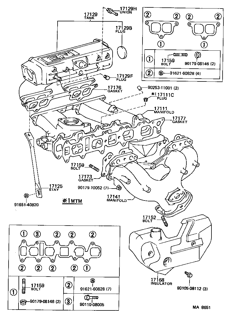 17111-74030 MANIFOLD, INTAKE product image