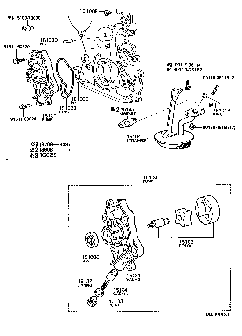 15100-70040 PUMP ASSY, OIL product image