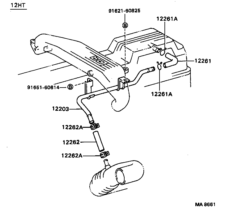 12262-17010 HOSE, VENTILATION, NO.2 product image