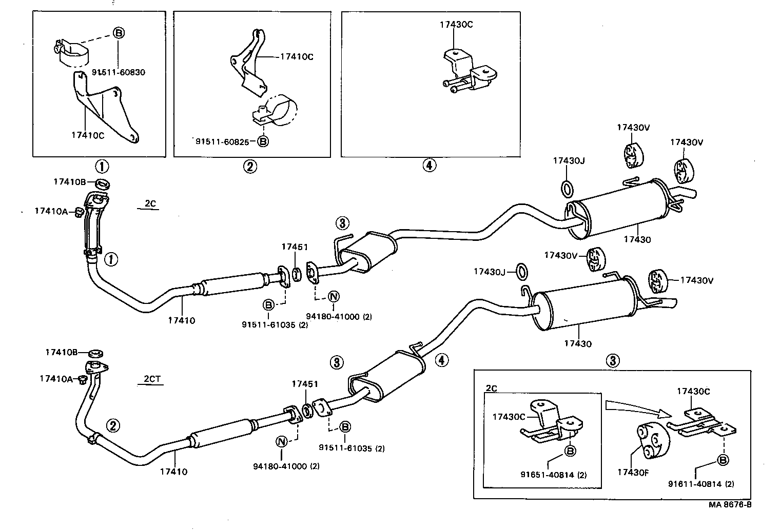 17430-64280 PIPE ASSY, EXHAUST, TAIL product image