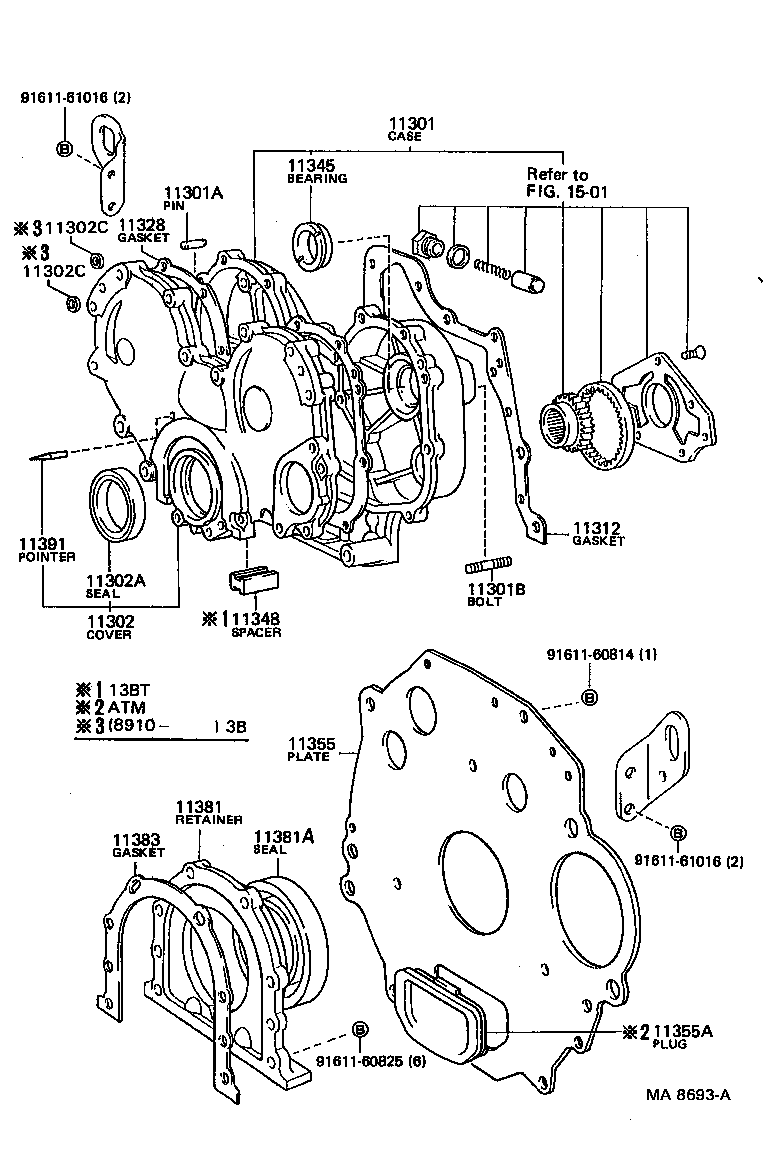 31111-60150 COVER SUB-ASSY, FLYWHEEL HOUSING product image