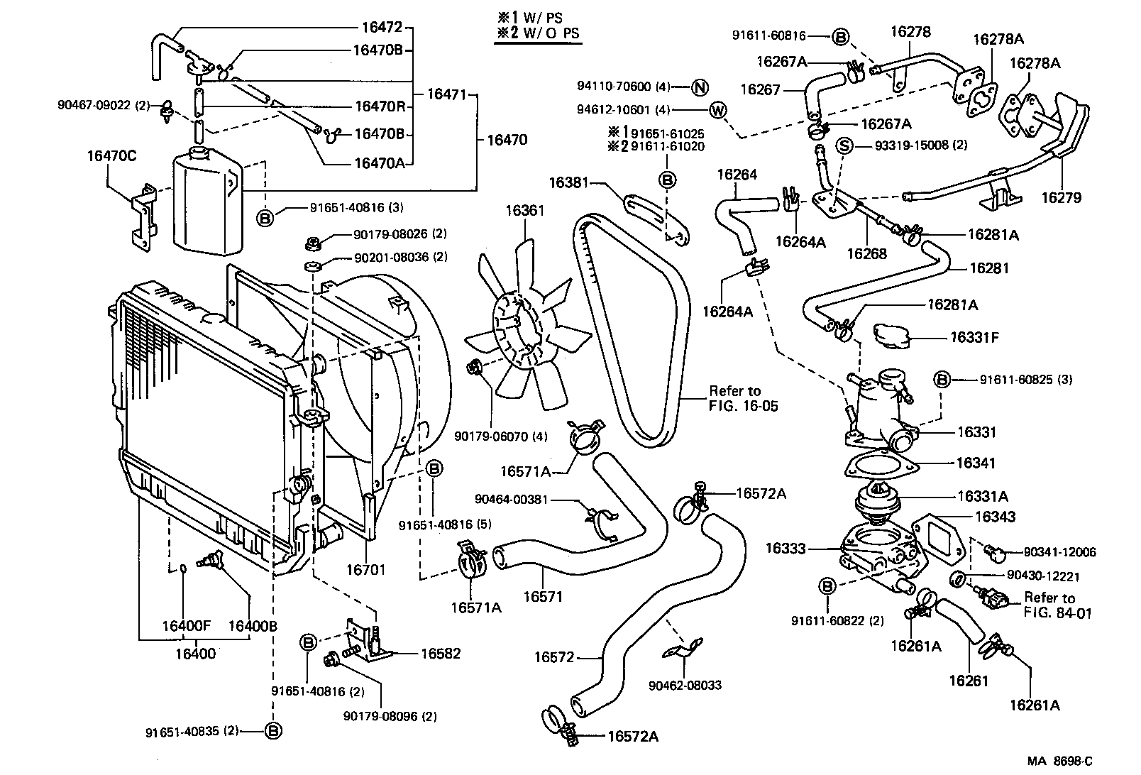 16381-58020 BAR, FAN BELT ADJUSTING product image