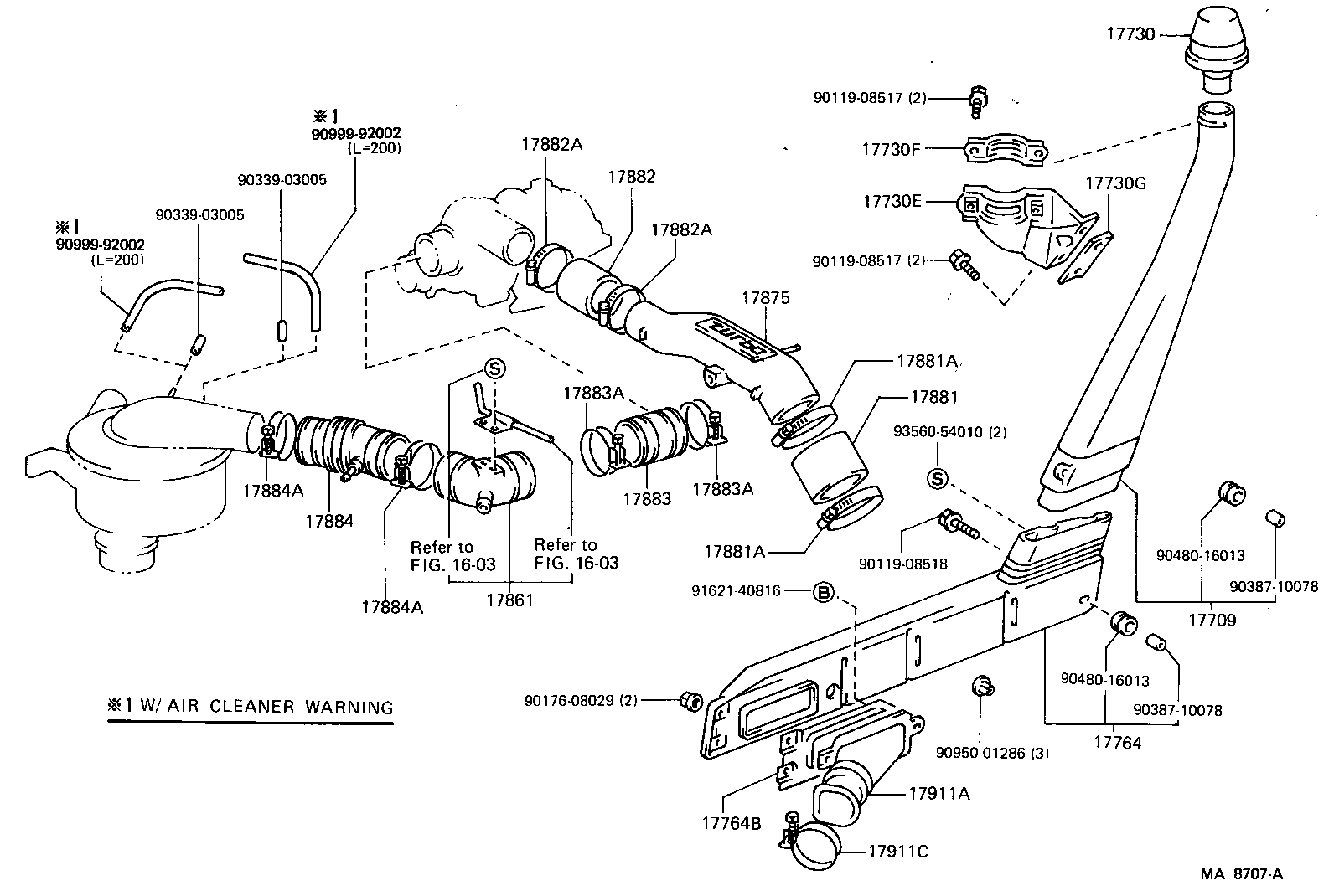 17700-58180 CLEANER ASSY, AIR product image