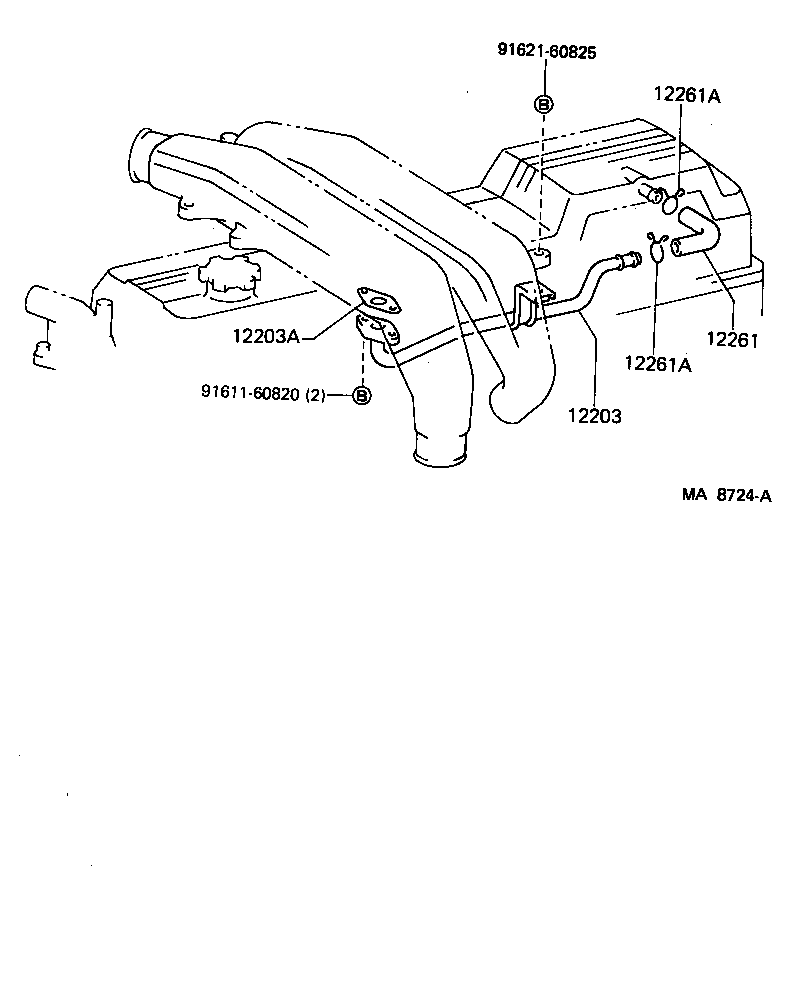 12261-68030 HOSE, VENTILATION product image
