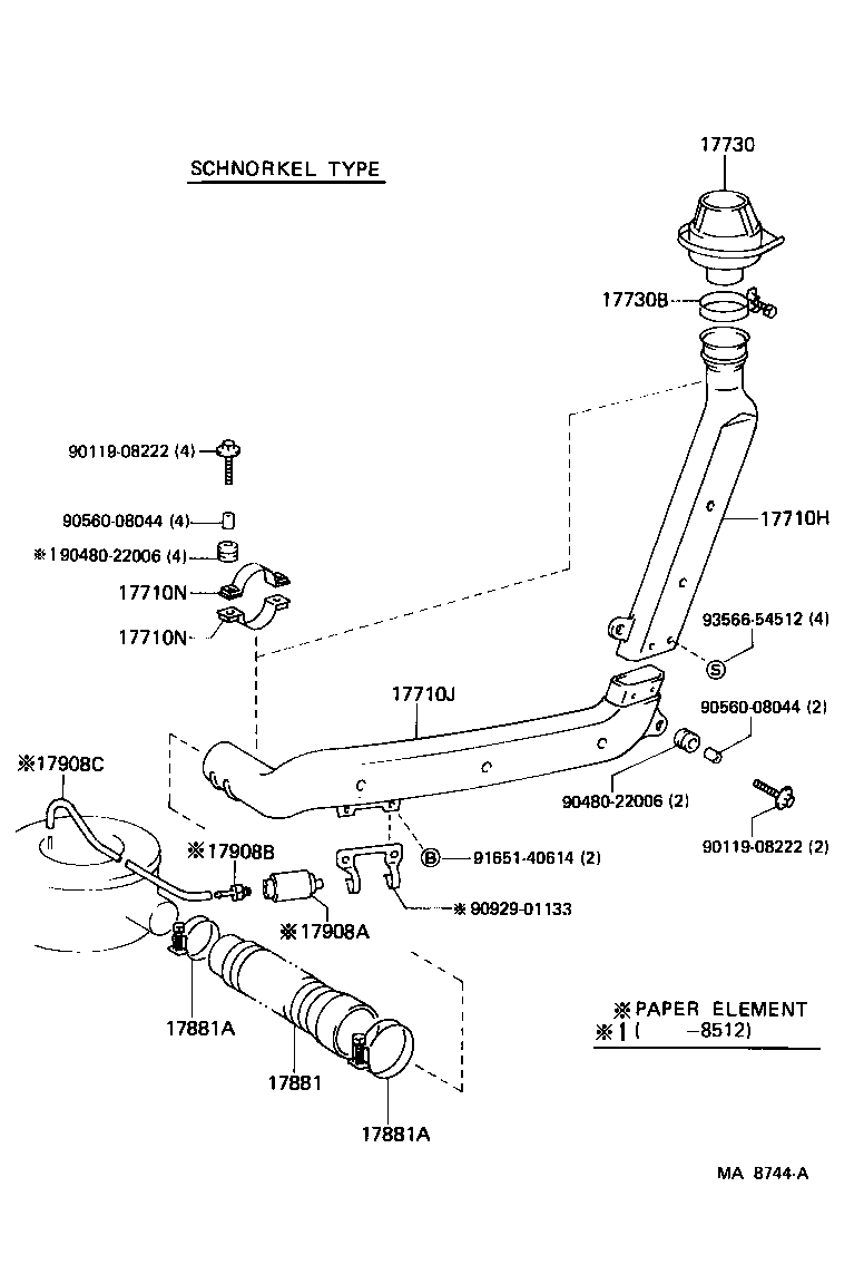 17705-60041 CAP SUB-ASSY, AIR CLEANER product image