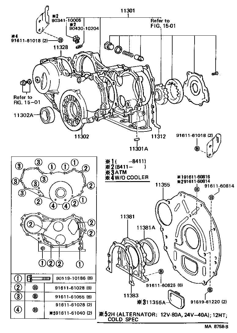 31104-60030 COVER, FLYWHEEL HOUSING UNDER product image