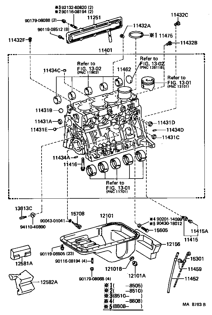 11401-59168 BLOCK SUB-ASSY, CYLINDER product image