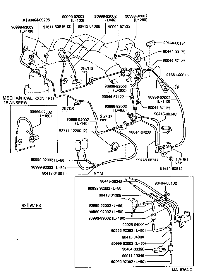 77759-61010 HOSE, NO.1(FOR AIR PIPE) product image