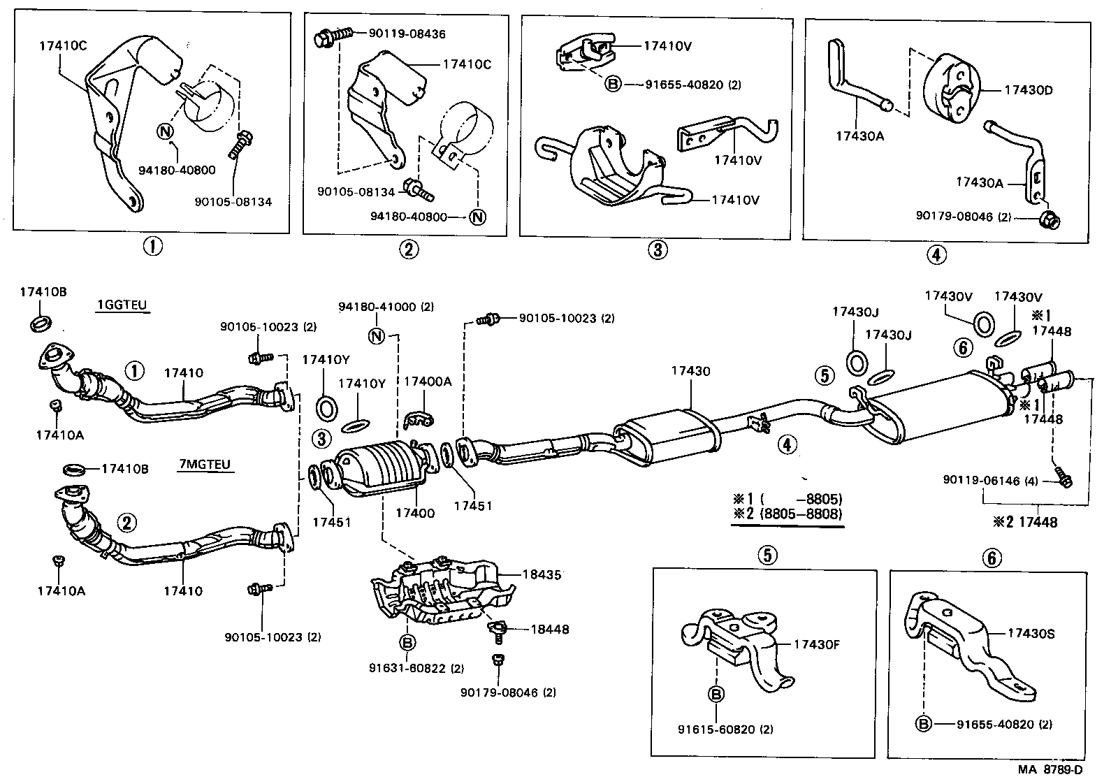 17430-70350 PIPE ASSY, EXHAUST, TAIL product image