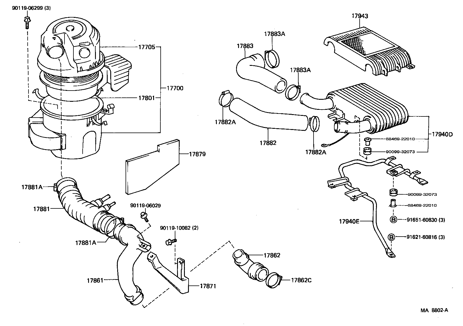 17943-11010 PROTECTOR, INTERCOOLER product image