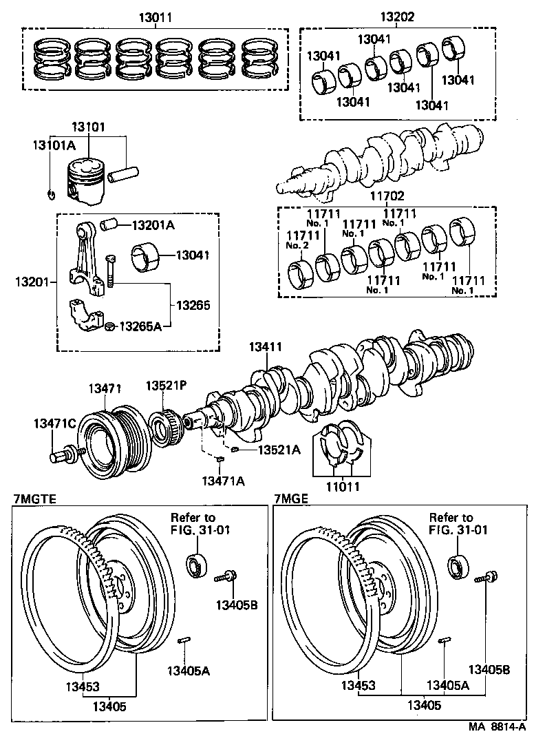 90179-10090 NUT, HEXAGON(FOR CONNECTING ROD BOLT) product image