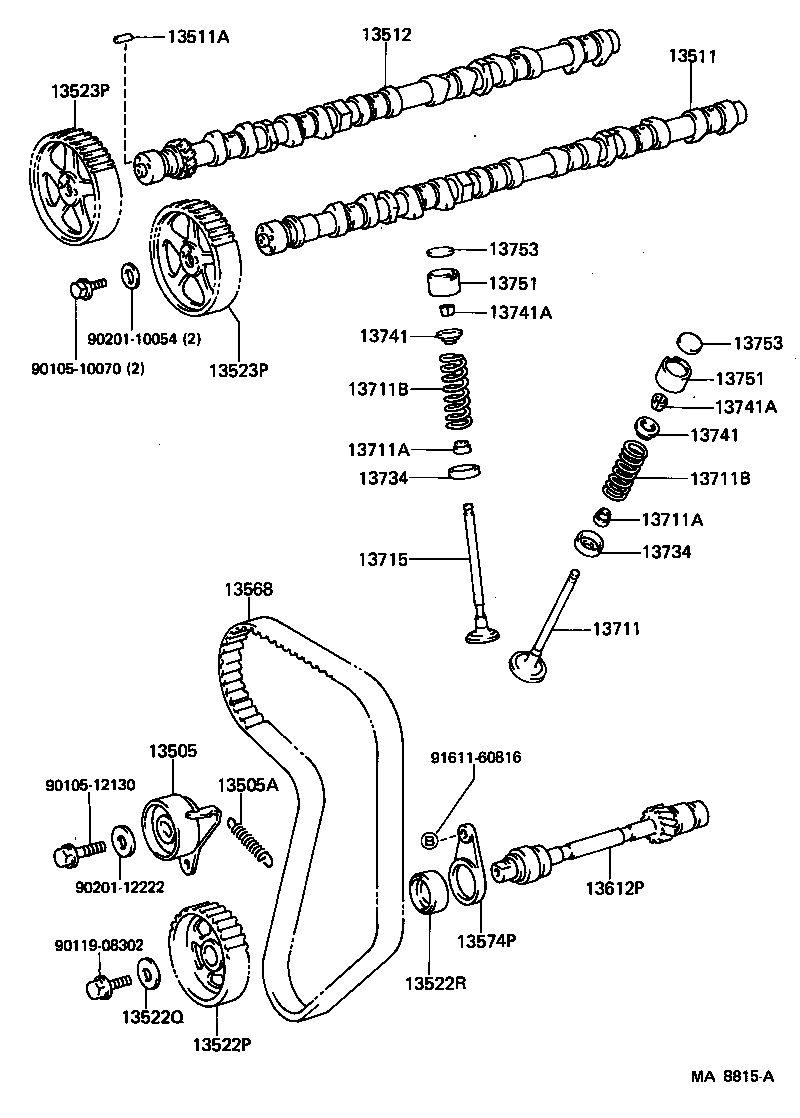Toyota 13711-42020 VALVE, INTAKE
