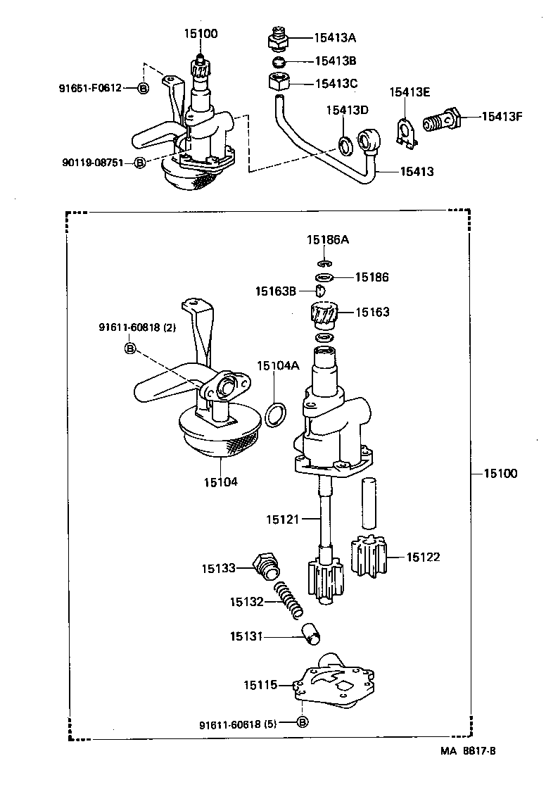 Toyota 15100-42031 PUMP ASSY, OIL